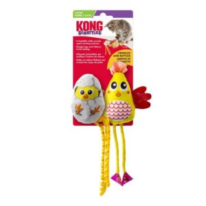 Kong Scrattles Chicken Duos – Chicken and Egg