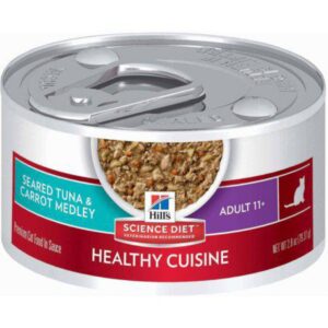 Hill's Science Diet Senior Healthy Cuisine Seared Tuna & Carrot Medley Wet Cat Food