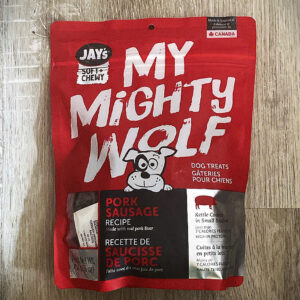 Jay's My Mighty Wolf Pork Sausage Recipe Dog Treats 16oz