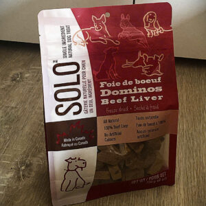 Solo Single Ingredient Freeze Dried Beef Liver Natural Dog Chews
